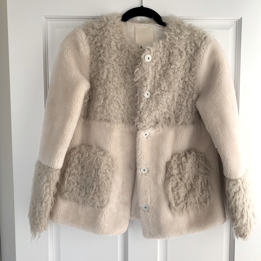 Manteau Fausse Fourrure Rebecca Taylor Taille 8 Marron - Vintage, Style The OC Marissa